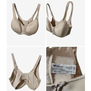 Wacoal Basic Beauty Full Figure Underwire Bra 853192 Sand Beige 34DDD 34E